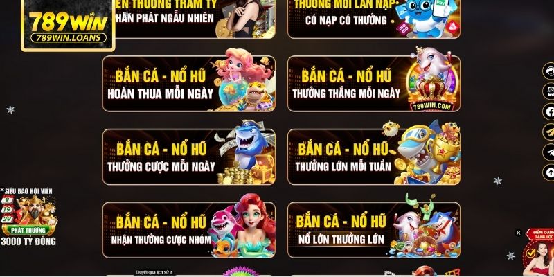 Khuyến mãi 789WIN tặng thưởng nạp đầu cho người chơi